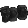 Защита для роликов детская наколенники налокотники перчатки ZELART ENJOYMENT SK-4684 (Черный)