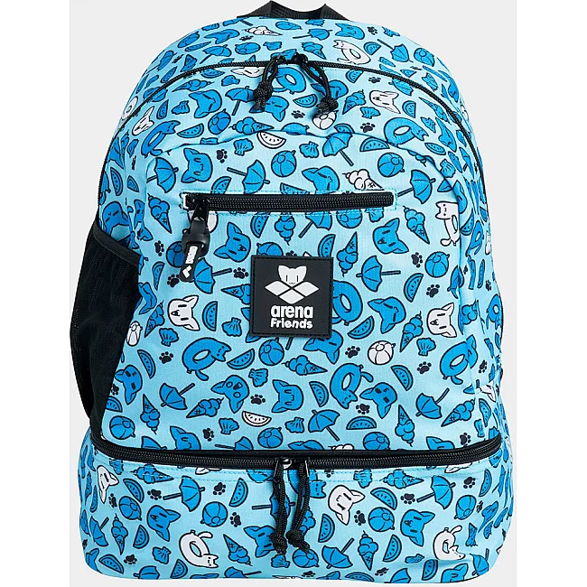Рюкзак Arena TEAM BACKPACK FRIENDS черный, голубой, детский белый 36 x 28 x 20
