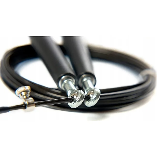 Скоростная скакалка EDGE Premium Rope 3м. металлическая на подшипниках ESK-5 черная