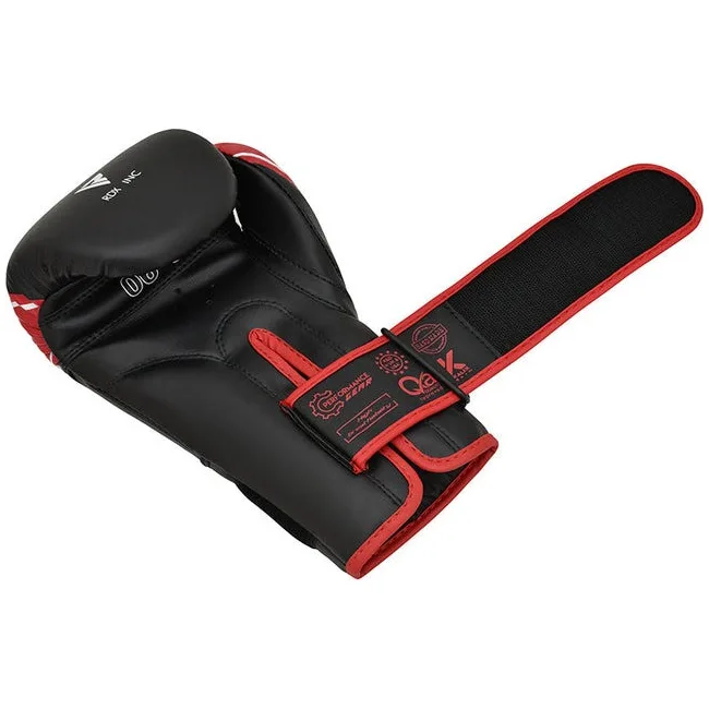 Дитячі боксерські рукавиці RDX 4B Robo Kids Red/Black 6 унцій (капа в комплекті)