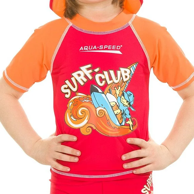 Топ солнцезащитный для парней Aqua Speed ​​SURF-CLUB T-SHIRT 2021