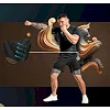 Компрессионные шорты для ММА RDX MMA T16 2-в-1 BLACK/GREY