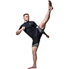 Компрессионные шорты для ММА RDX MMA T16 2-в-1 BLACK/GREY