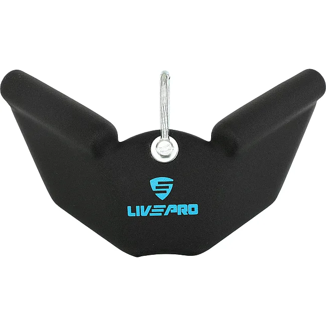 Рукоятка для обратной тяги c узким хватом Reverse Grip нескользящее покрытие LiveUp LP8322 30,5см
