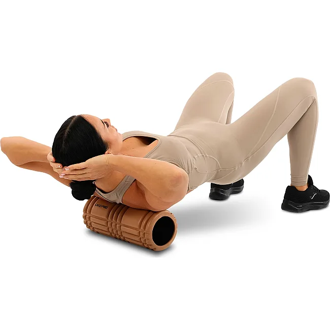Роллер массажный цилиндр (ролик мфр) 33см
 3D Roller LiveUp LP9007 (Светло-коричневый)