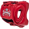 Шлем с бампером кожаный TOP KING Pro Training TKHGPT-CC (Синий)