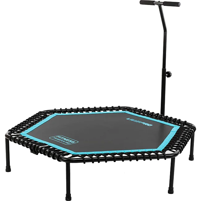 Батут для фитнеса
 для джампинга шестиугольный с ручкой LiveUp LP8251 ø135см