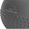 Фитнес мяч (фитбол) полумассажный POWERPLAY 4003 Ø65см Серый + насос