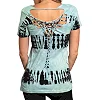 Футболка женская AFFLICTION Celtic Heart Scoop Neck Earthquake Wash