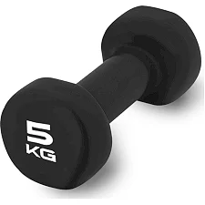 Гантель виниловый POWERPLAY 4125 Achilles 5кг. Черная (1шт)