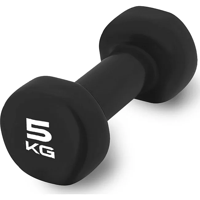 Гантель виниловый POWERPLAY 4125 Achilles 5кг. Черная (1шт)