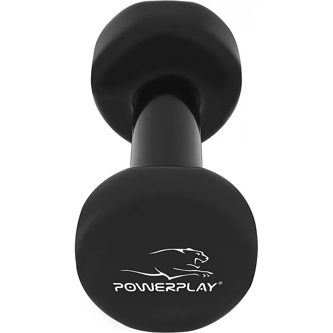 Гантель виниловый POWERPLAY 4125 Achilles 5кг. Черная (1шт)