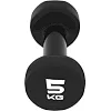 Гантель виниловый POWERPLAY 4125 Achilles 5кг. Черная (1шт)