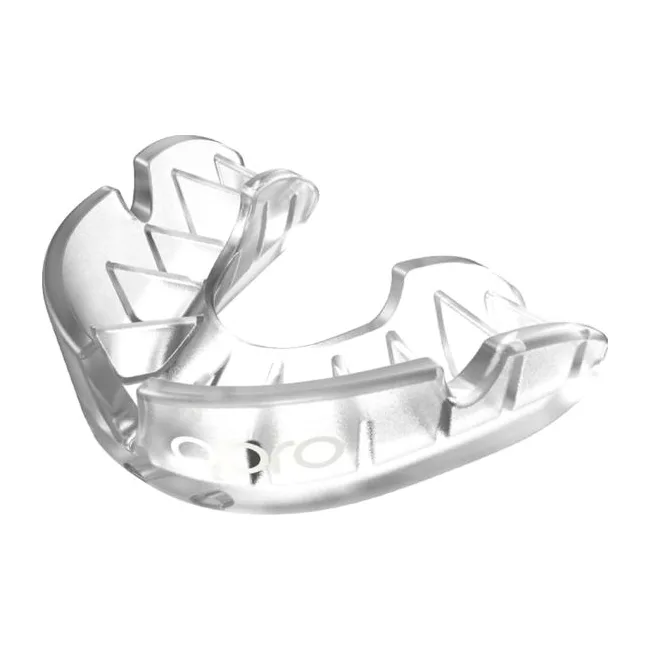 Капа для бокса для детей OPRO Self-fit GEN5 Youth Silver Clear