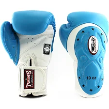 Рукавички для боксу TWINS Velcro Extra Design BGVL6-MK White Lightblue