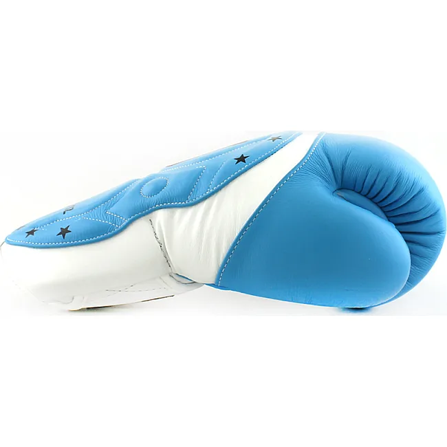 Перчатки для бокса TWINS Velcro Extra Design BGVL6-MK White Lightblue