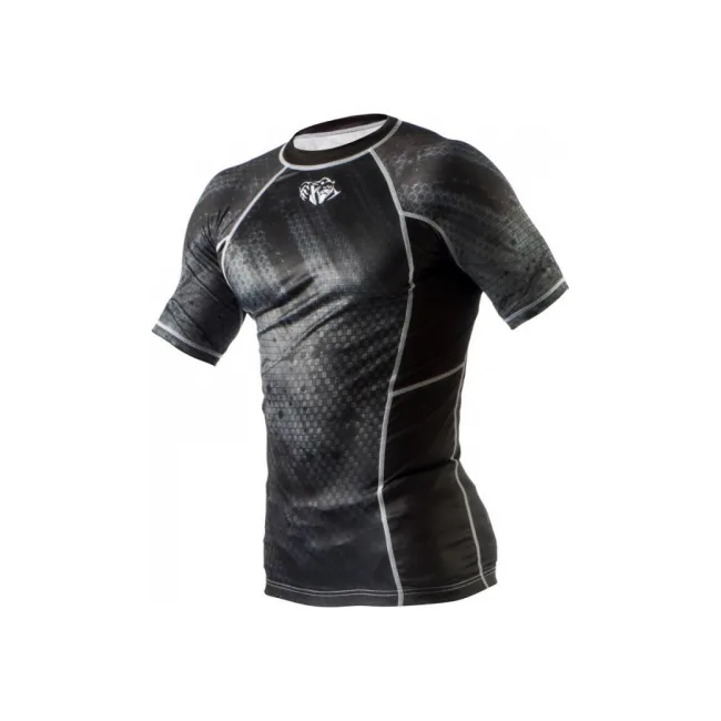 Рашгард Peresvit Immortal Silver Force Rashguard Short Sleeve Black Rain