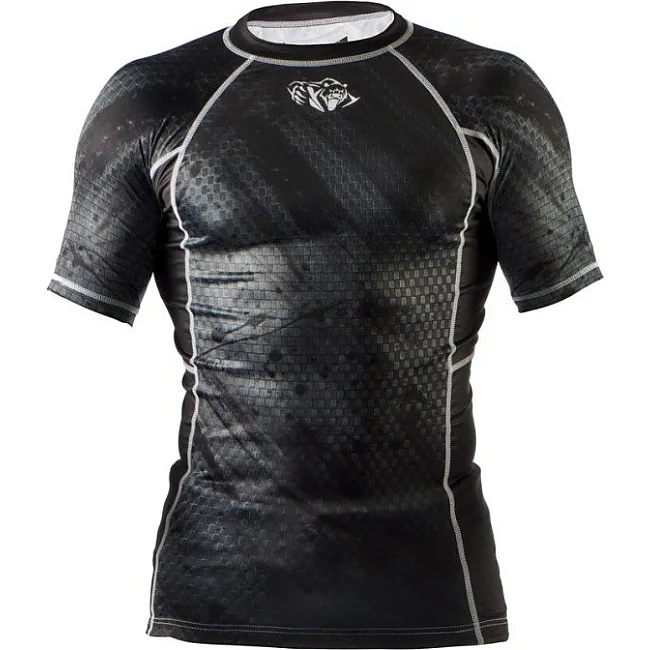 Рашгард Peresvit Immortal Silver Force Rashguard Short Sleeve Black Rain