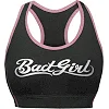 Топ женский спортивный Bad Girl Sports Bra Black Pink