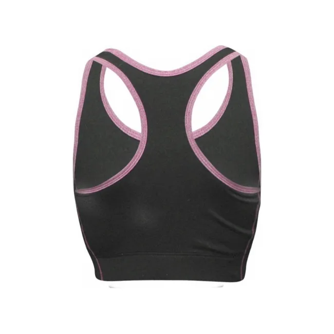 Топ женский спортивный Bad Girl Sports Bra Black Pink