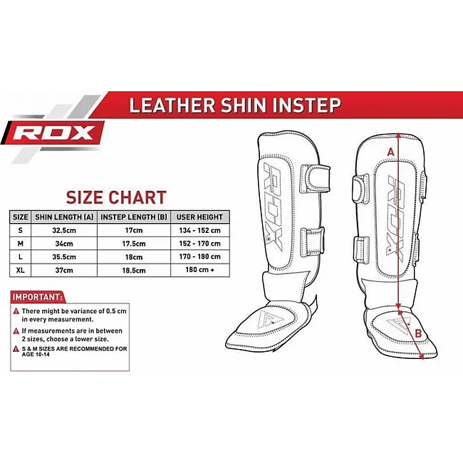 Захист гомілки та стопи RDX Leather