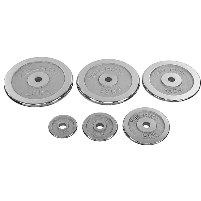 Блины диски хромированные ZELART
 TA-7786-20 31мм 20кг хром