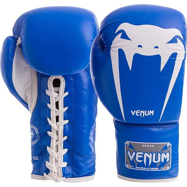 Перчатки для бокса

 на шнуровке кожаные VENUM
 GIANT VL-5786 (Красный)