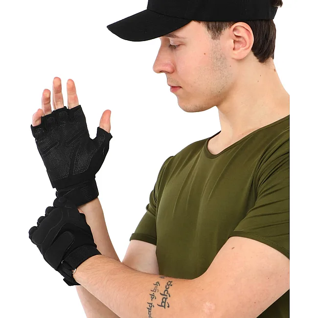 Тактические перчатки
 без пальцев
 SP-SPORT

 BC-8811 (Оливковый)