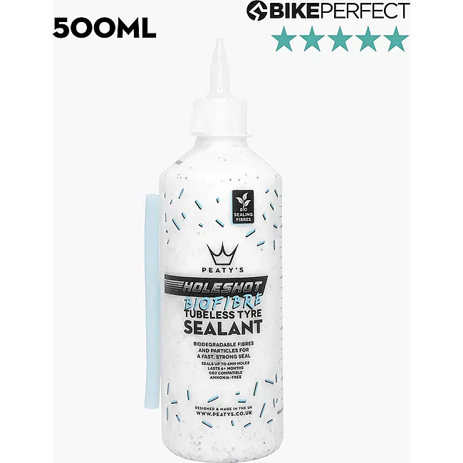 Герметик бескамерный Peaty's Holeshot BioFibre Tubeless Tyre Sealant 500ml