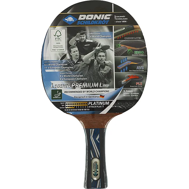 Ракетка для настольного тенниса в чехле DONIC Legends Platinum MT-754432