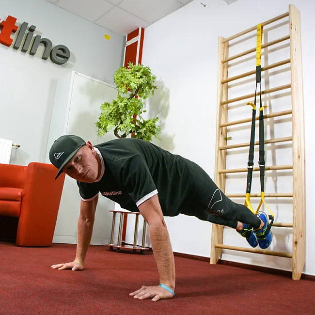 Подвесная система для силовых тренировок inSPORTline MultiTrainer, желтый