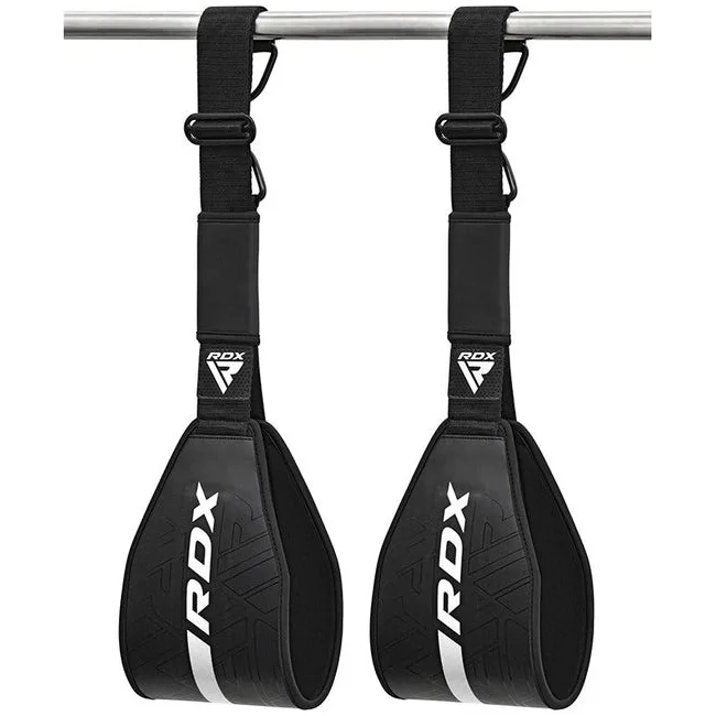 Петли подвесные (петли Береша) RDX F6 KARA Gym Workout Abs Straps Black/White