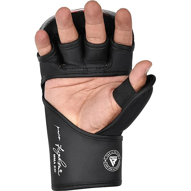 Перчатки для ММА (Греплинговые перчатки) RDX одобрено IMMAF Red