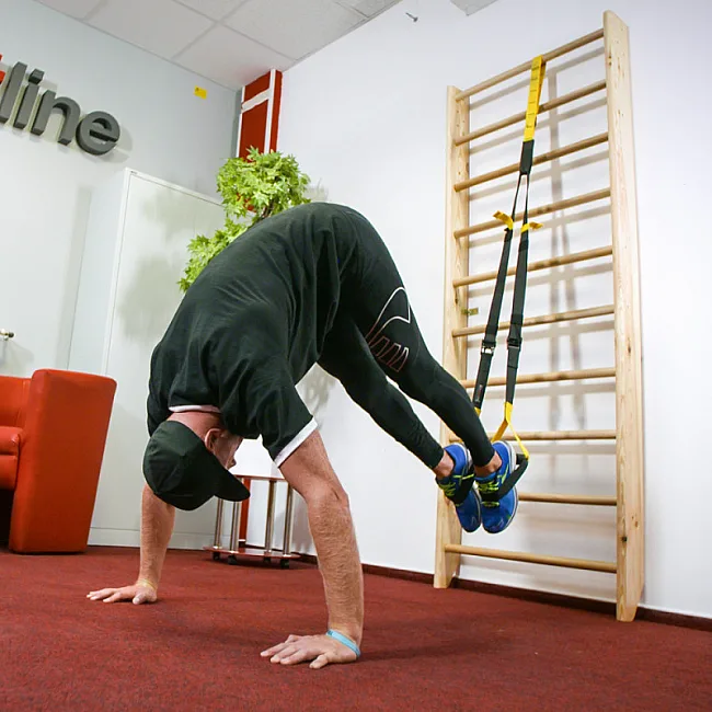 Подвесная система для силовых тренировок inSPORTline MultiTrainer, желтый