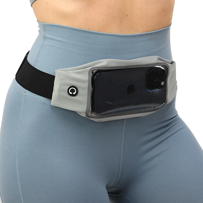 Сумка на пояс спортивная для бега с сенсорным экраном RUNNING WAISTPACK SP-SPORT GA-506 (Серый)