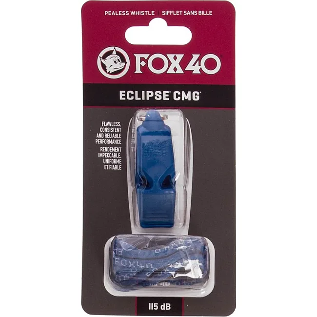 Свисток спортивний суддівський пластиковий зі шнурком ECLIPSE CMG FOX40-ECLIPSE CMG (Синій)