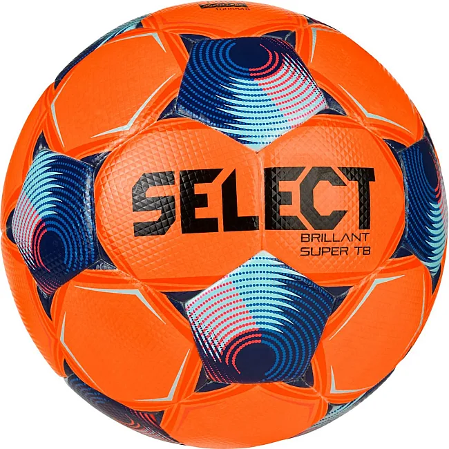 Мяч футбольный Select BRILLANT SUPER FIFA TB v25 оранжевый, синий 5