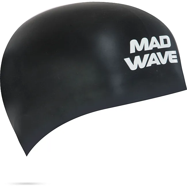 Шапочка для бассейна
 силиконовая для взрослых MADWAVE

 D-CAP FINA Approved M053701 (Черный)