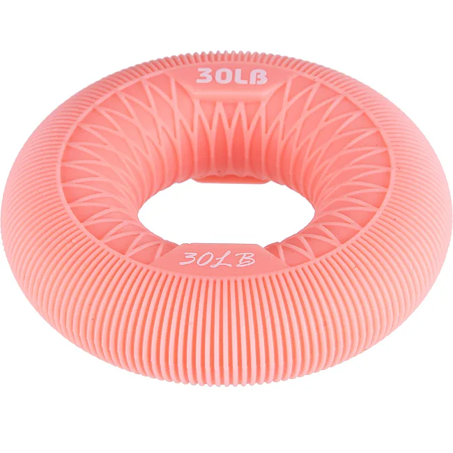 Кистевой эспандер кольцо JELLO FI-2526 1шт ø8см нагрузка 13,5-27кг (Розовый)