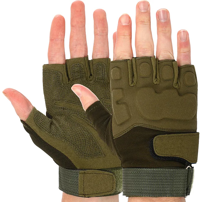 Тактические перчатки
 без пальцев
 SP-SPORT

 BC-8811 (Оливковый)