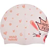 Шапочка для бассейна силиконовая юниорская MADWAVE Junior LITTLE BUNNY M057913 (Белый)