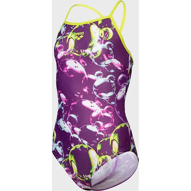 Купальник закрытый для девочек Arena SOAP BUBBLES SWIMSUIT LIGHT DR фиолетовый