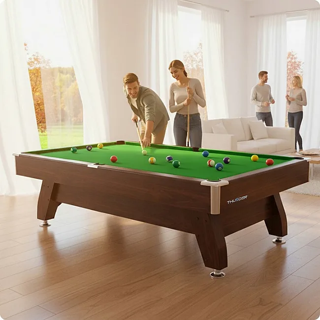 Більярдний стіл THUNDER BOLD-BROWN 8FT, 244 х 132 х 81 см