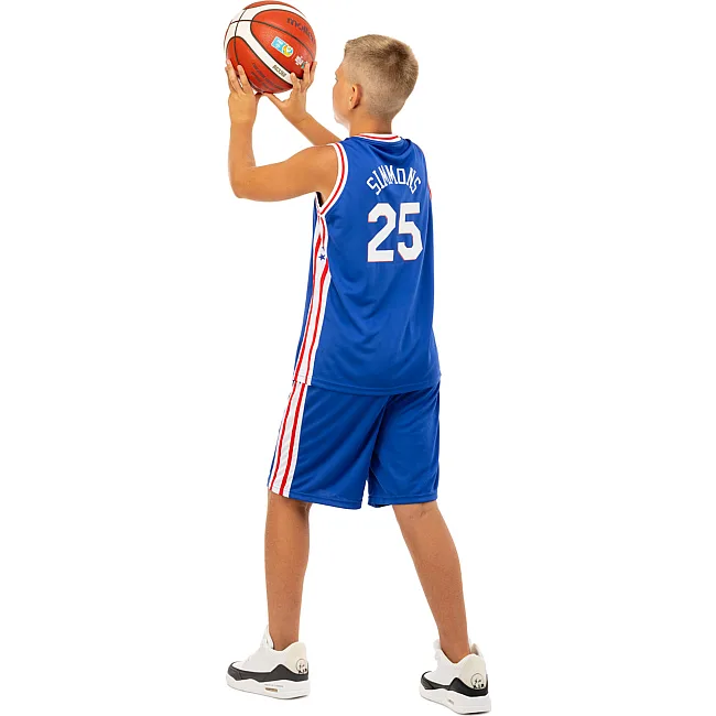 Детская баскетбольная форма
 NBA клуб Philadelphia 76ers 25 BA-0927 (Синий-белый)