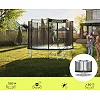 Батут Zipro Jump Pro с наружной сеткой 8 футов 252 см черно-зеленый