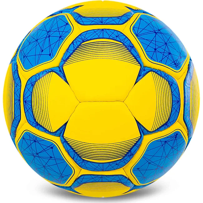 Футбольный мяч BALLONSTAR UKRAINE FB-5182 №5 PU (Желтый-голубой)