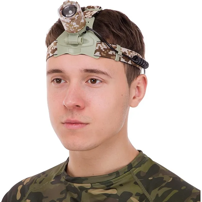 Налобный фонарик
 SP-SPORT
 SY-003M (Камуфляж Marpat)
