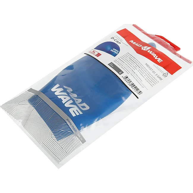 Шапочка для бассейна
 силиконовая для взрослых MADWAVE

 D-CAP FINA Approved M053701 (Черный)