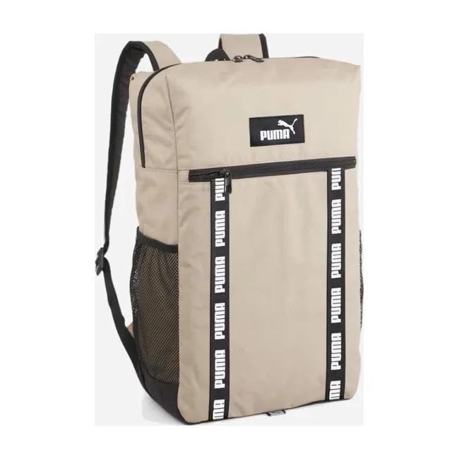 Рюкзак PUMA EvoESS Box Backpack 24L черный, бежевый 30x15x48 см
