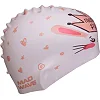 Шапочка для басейну силіконова юніорська MADWAVE Junior LITTLE BUNNY M057913 (Білий)